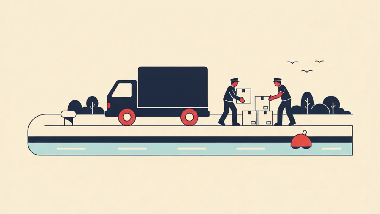 Maritime Illustration zur Umzugsplanung