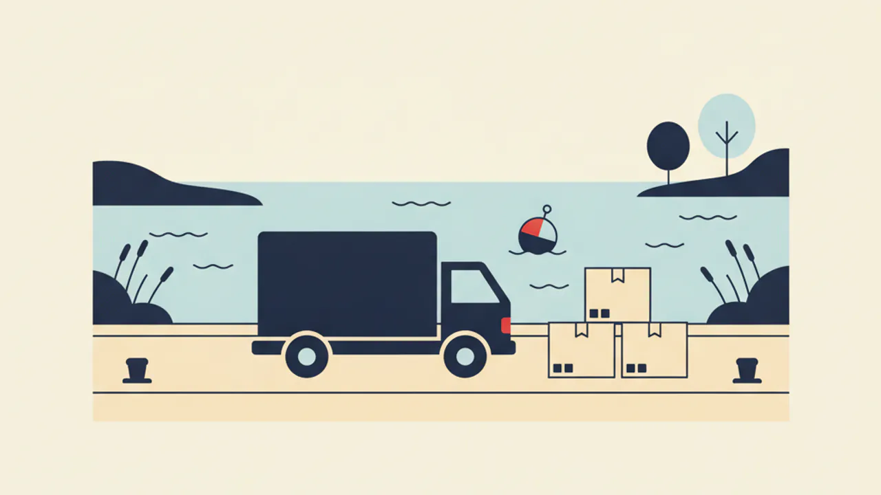 Maritime Illustration zur Umzugsplanung