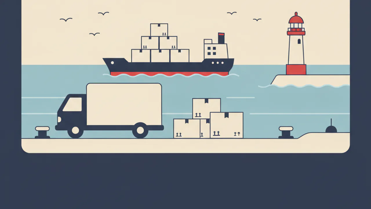 Maritime Illustration zur Umzugsplanung